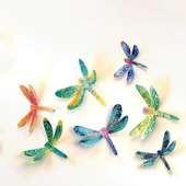 Wall Mounted Paper Dragonflies