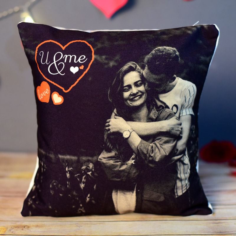 You & Me Personalised Photo Cushion 