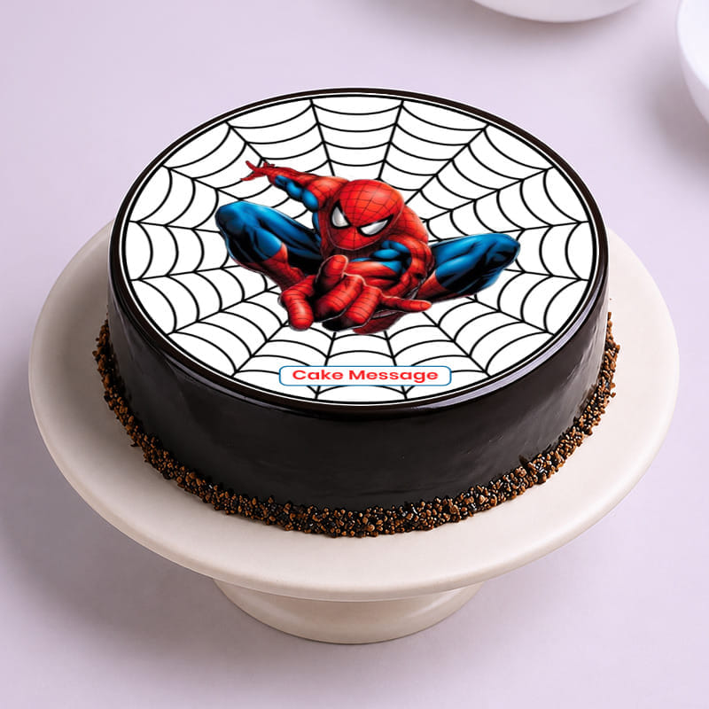 Web Slinger Spiderman Cake