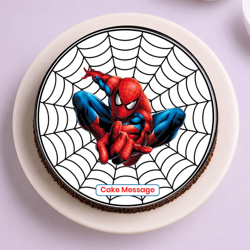 Web Slinger Spiderman Cake