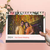 Wedding Wishes Personalised Tabletop Calendar