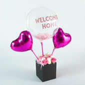 Welcome Home Roses N Balloons