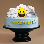 Well Wishings Farewell Cake