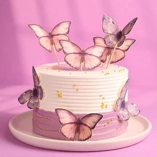 Whimsical Butterfly Bliss Cake