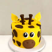Whimsical Giraffe Fondant Cake