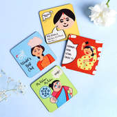 Whimsical Mom Magnets Set Of Four
