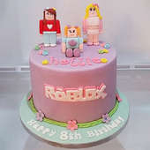 Whimsical Roblox Theme Cake