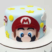 Buy Whimsical Super Mario Theme Fondant Cake