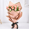 Whispers Of Affection Pink Roses Bouquet