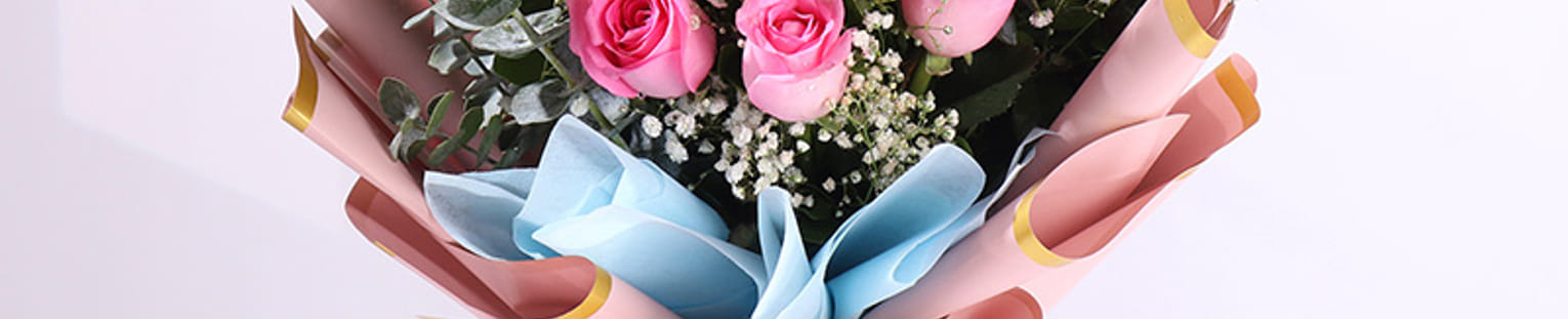 Whispers Of Affection Pink Roses Bouquet