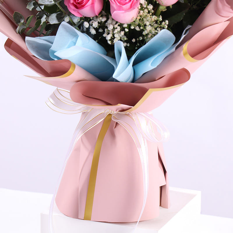 Whispers Of Affection Pink Roses Bouquet
