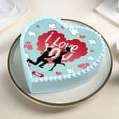 Whispers Of Love Hearty Photo Cake