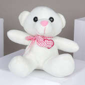 6 Inches White Teddy