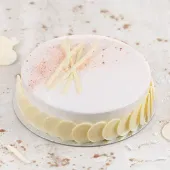 Glossy White Chocolate Mousse Cake
