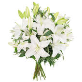 Order White Lilies Bunch Gift for Valentine