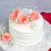 Fondant pink roses cake, Order Online