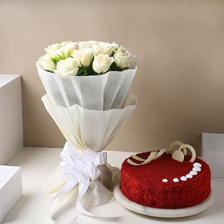 White Rose N Red Velvet Mom Duo