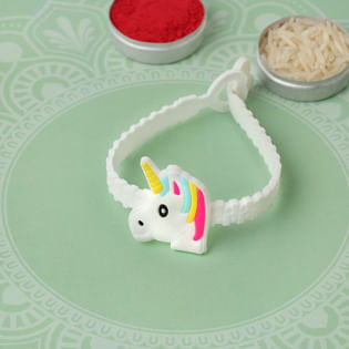 White Unicorn Rakhi