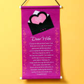 Quotation Scroll Personalized Valentine Gift for Wife