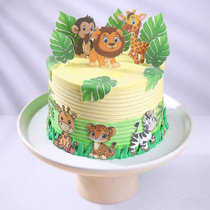 Wild Animals Jungle Cake