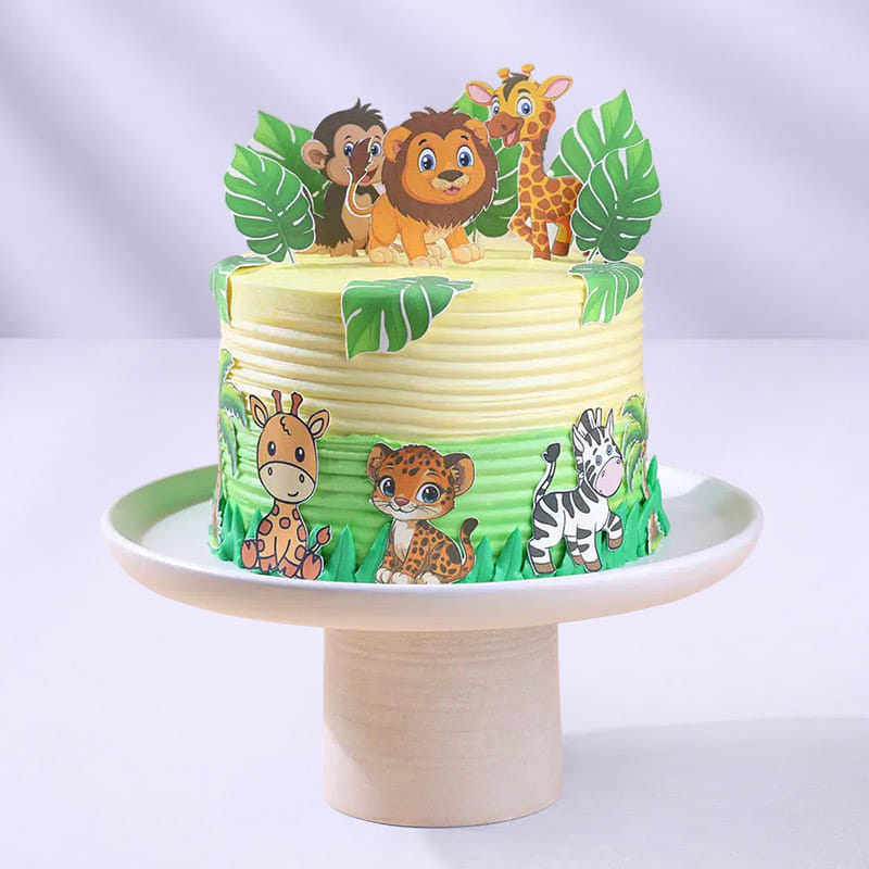 Wild Animals Jungle Cake