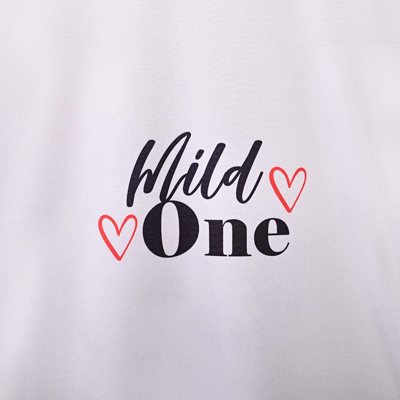 Wild One Printed white T-shirt for your beloved Loved Ones