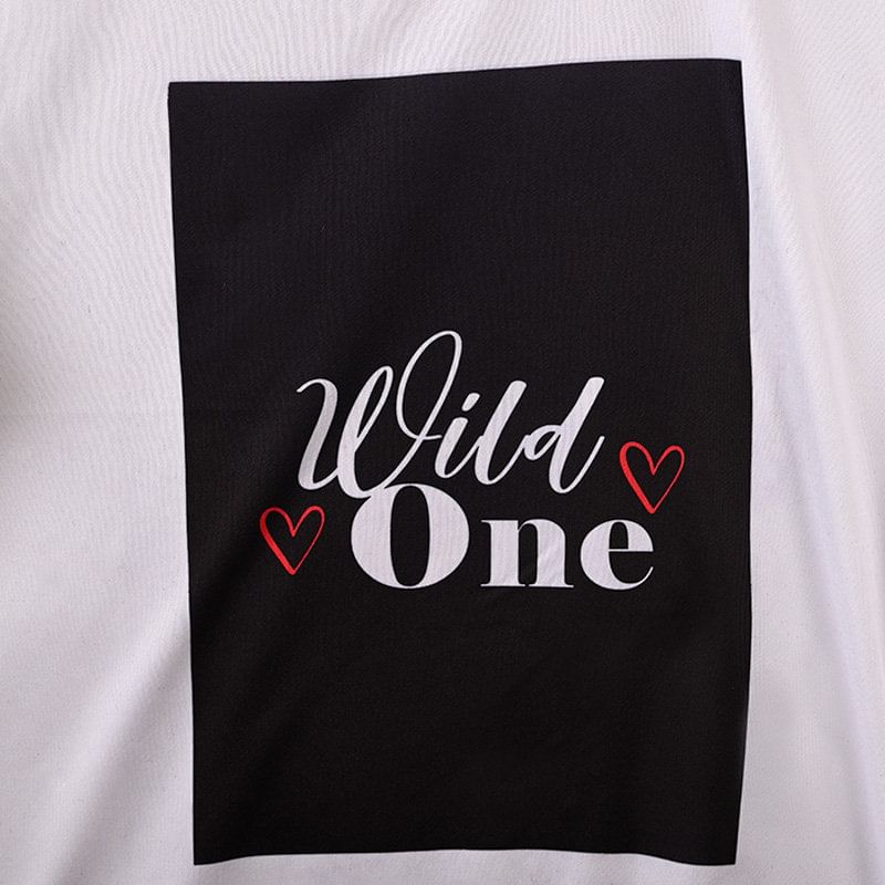 Wild One Printed white T-shirt for your beloved Loved Ones