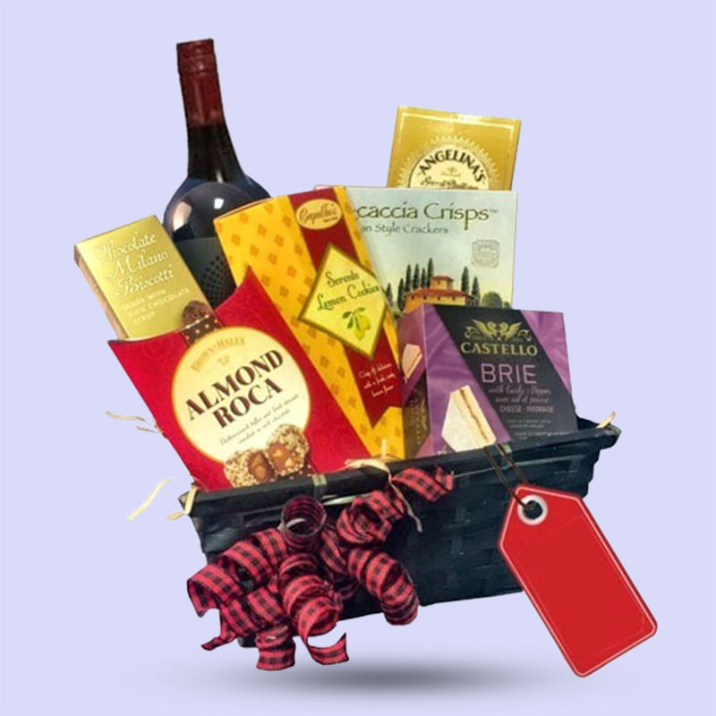 Red Wine And Decadent Bites Hamper