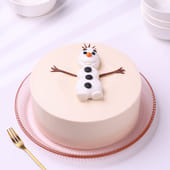 Winter Joy Snowman Cake