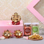 Ganesha, Sweet Combo with Diya Order Online
