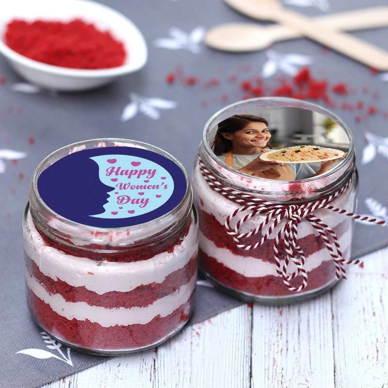 Women Day Personalised Jar Cake
