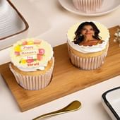 Womens Day Delight Photo Cupcakes