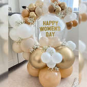 Womens Day Golden Balloon Arrangement