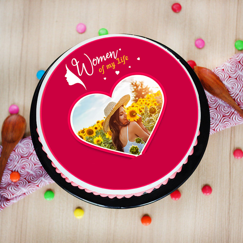 Womens Day Photo Cake