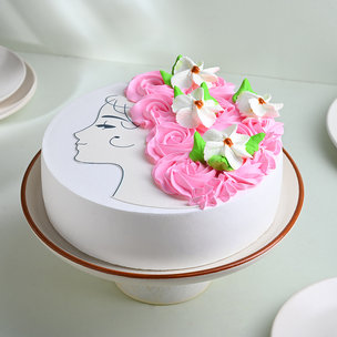 Graceful Mother's Day Special Cake
