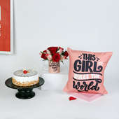 Womens Day Special Hamper : One Printed Cushion