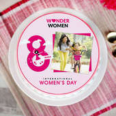 Women's day photo cake