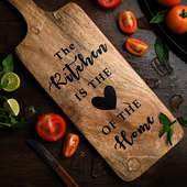 Wooden Chopping Board With Print Quote for Her/Him