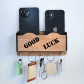 Wooden Key N Mobile Holding Rack
