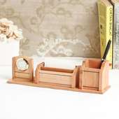 Wooden Office Essentials Organiser Gifts Online 