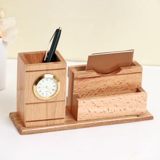 Wooden Pen Stand