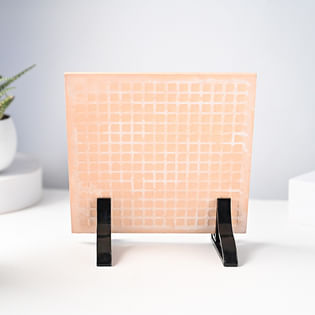 Wooden Tile Portrait - Back View