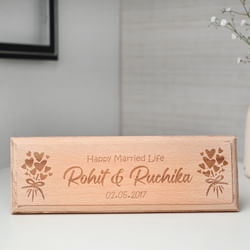 Wooden House Name Plate