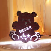 Personalised Teddy LED Lamp - A Perfect Birthday Gift for Wife