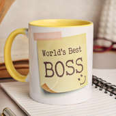 Worlds Best Boss Custom Mug