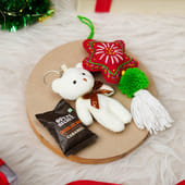 Xmas Charm With Teddy Keychain N Cookies