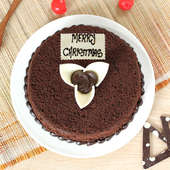 Chocolatey Christmas Cake - Top View
