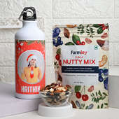 Customised Bottle N Nutty Mix For Christmas Gifts Online