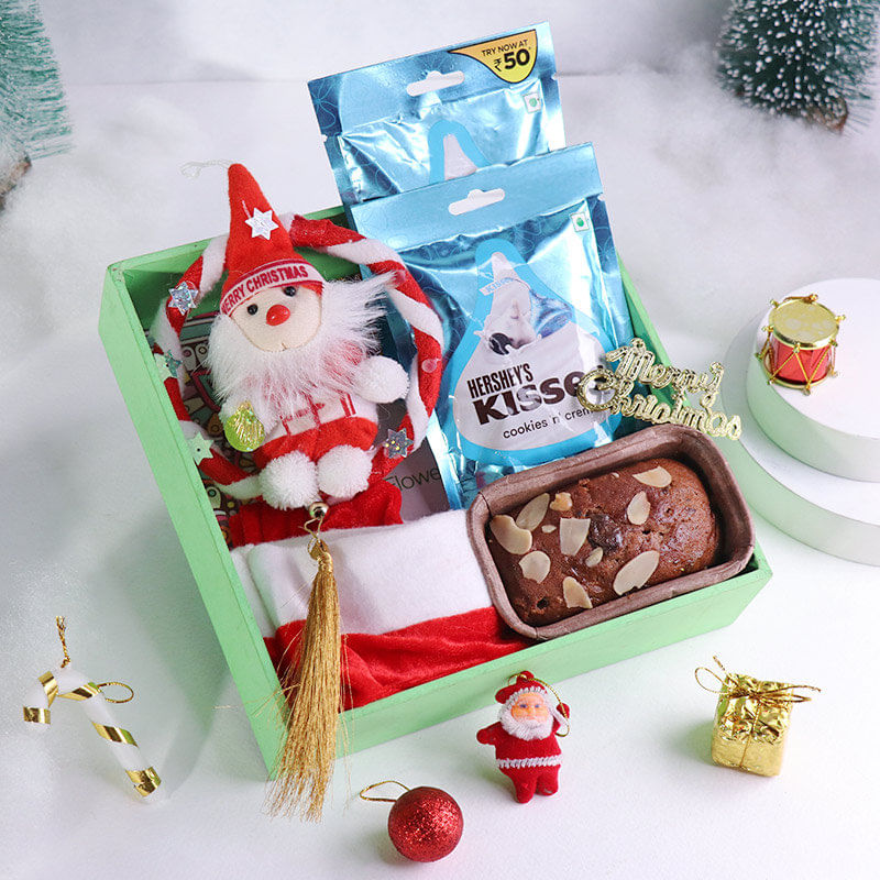 Merry Xmas Decor And Festive Treat Hamper 