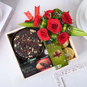 Order Xmas Plum Rose Cookies Candle Choco Hamper 
